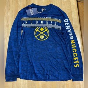 Denver Nuggets Long Sleeve Shirt Sz M